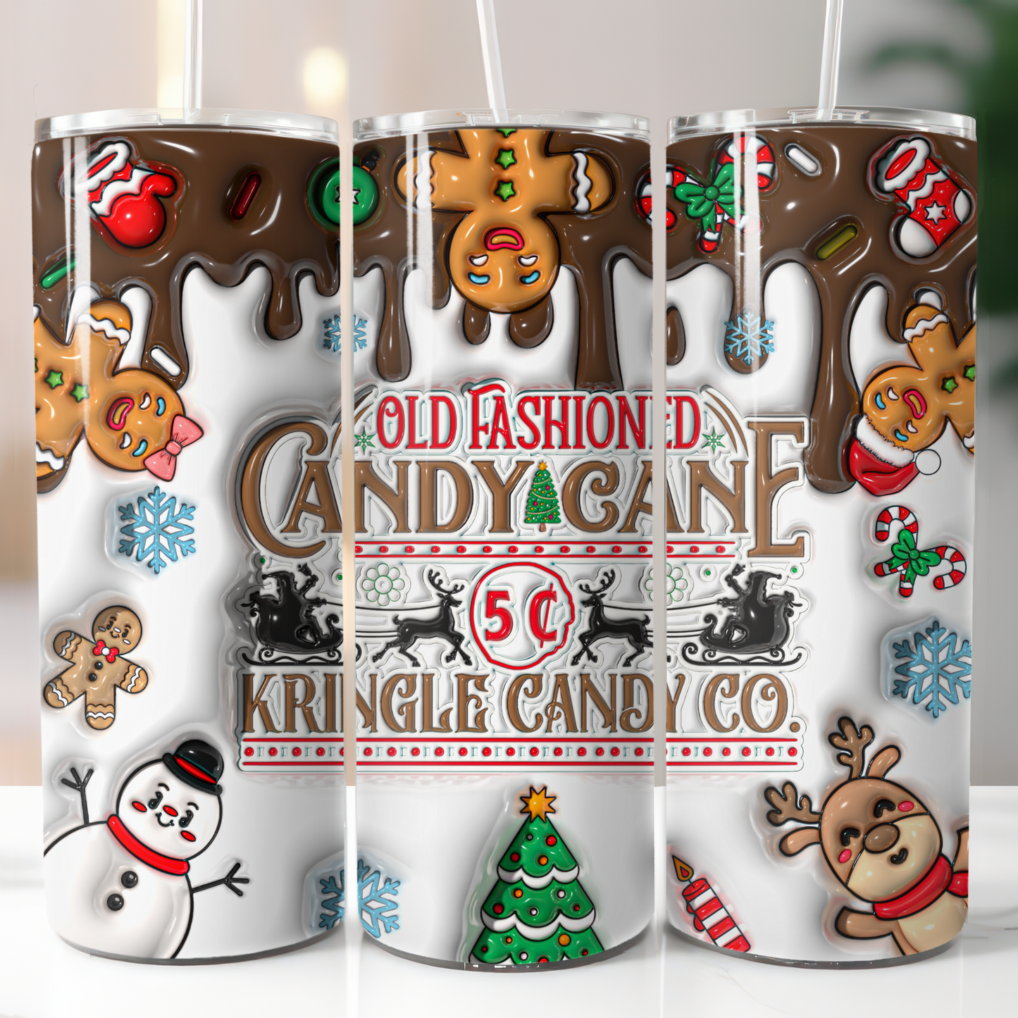 3D Puffy Christmas, Sublimation Transfer