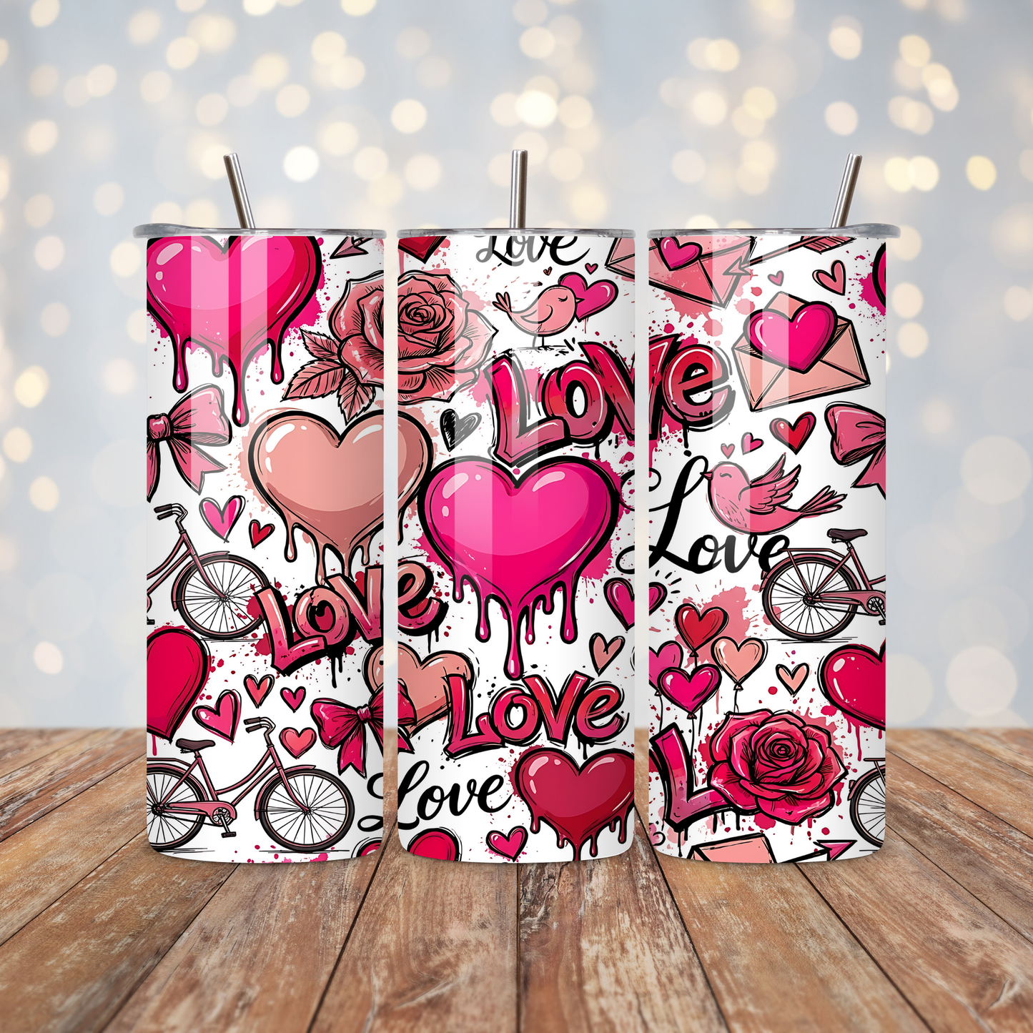 Love Hearts Sublimation Transfer