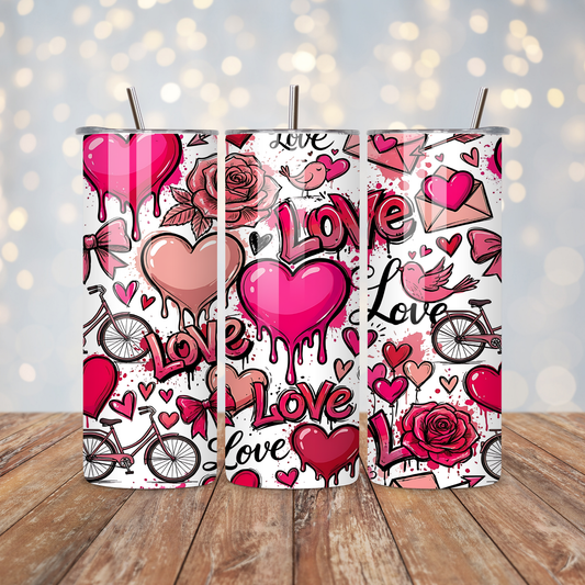 Love Hearts Sublimation Transfer