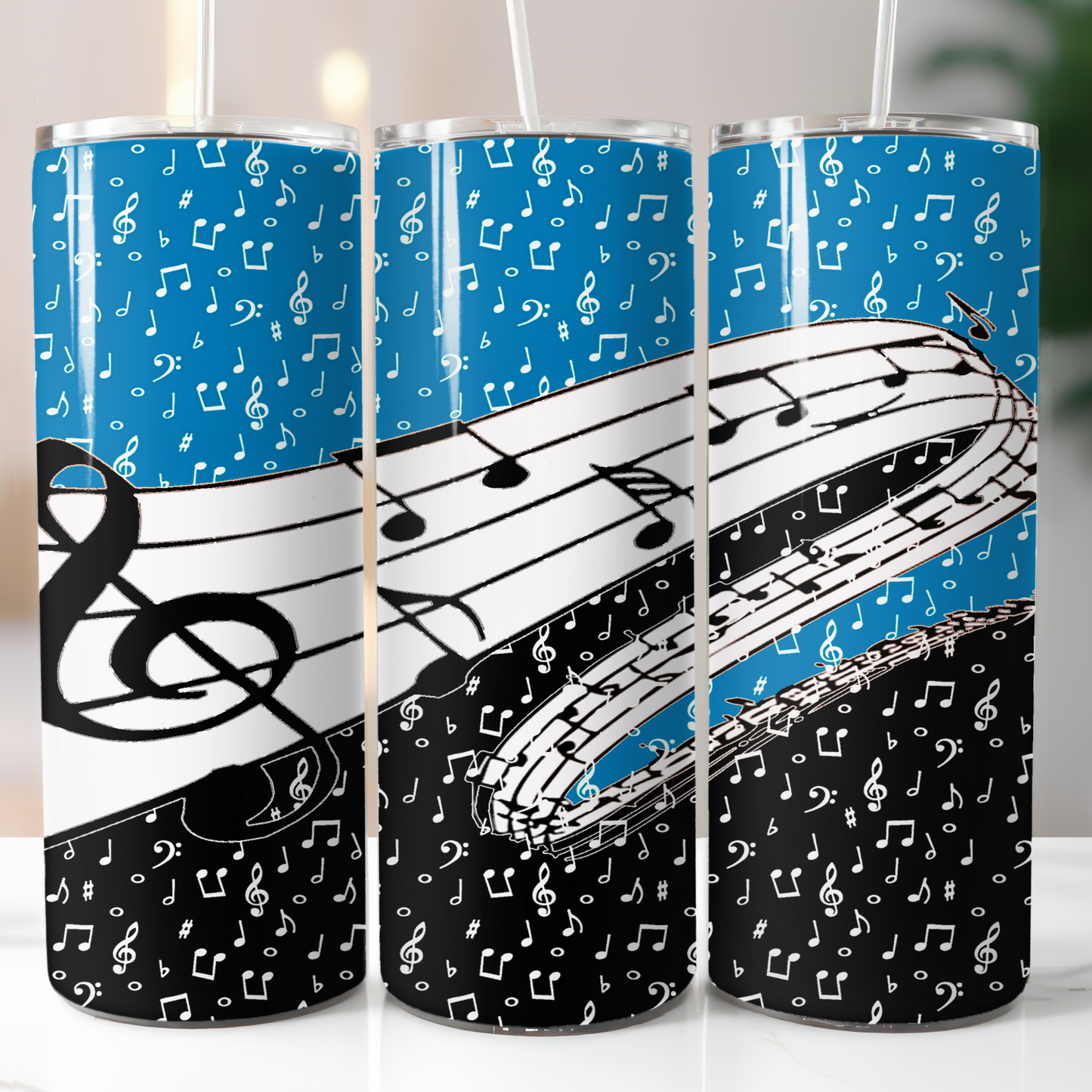 Music Blue, Sublimation Transfer