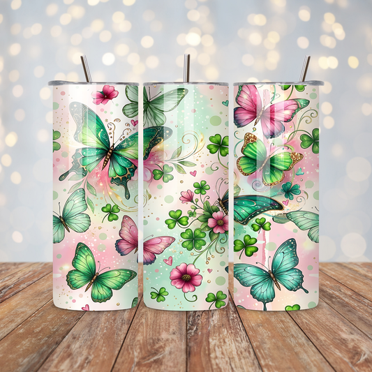 Green Butterflies Sublimation Transfer