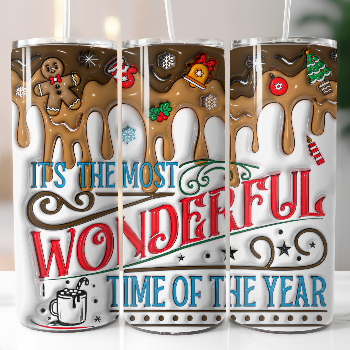 3D Puffy Christmas, Sublimation Transfer