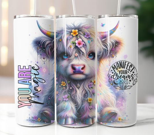 Celestial Highland Cow, Sublimation Prints