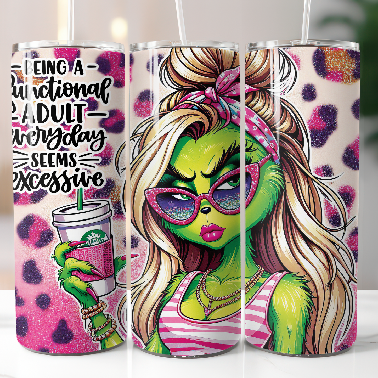 Female Grinch Functional, Sublimation Transfer