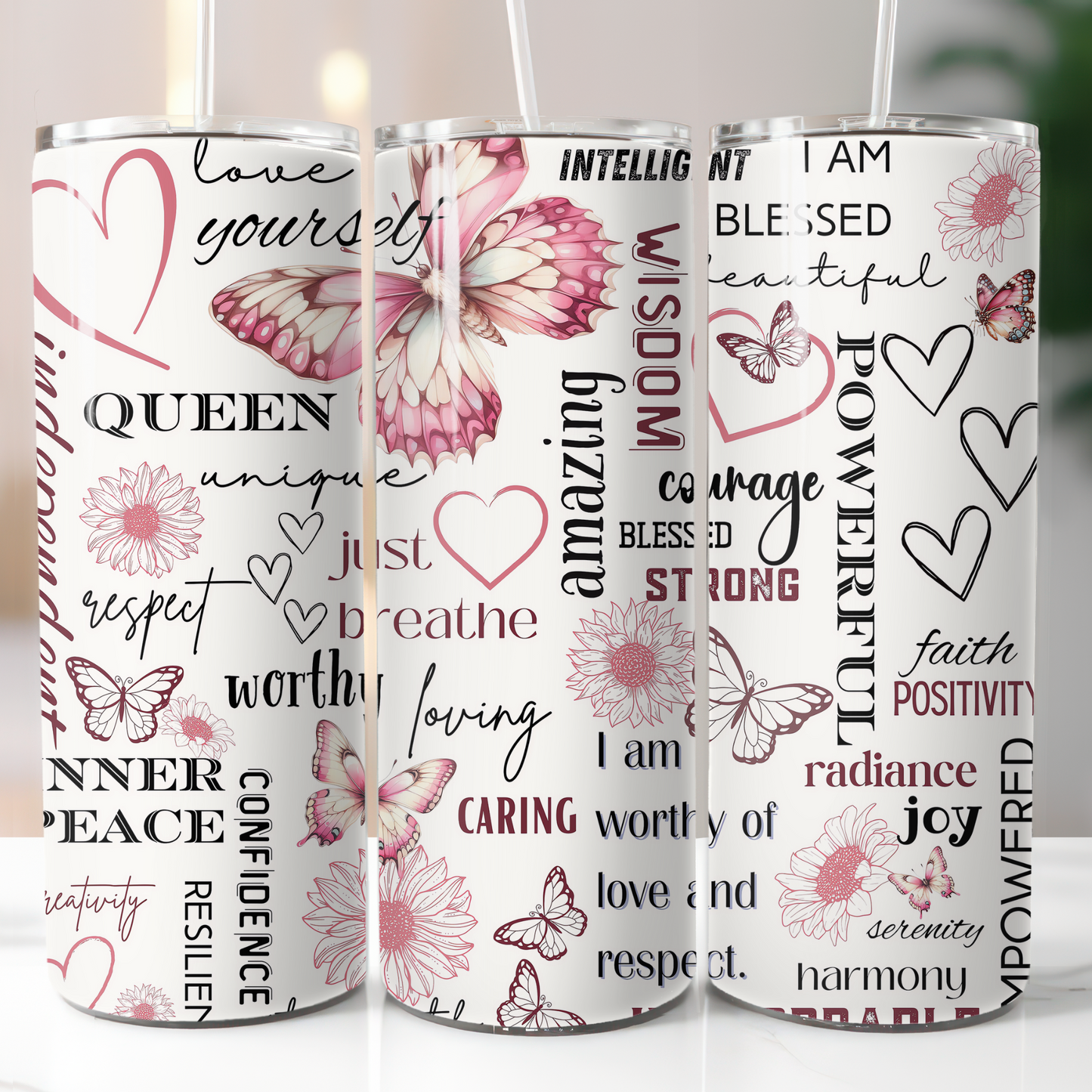 Butterfly Affirmations, Sublimation Prints