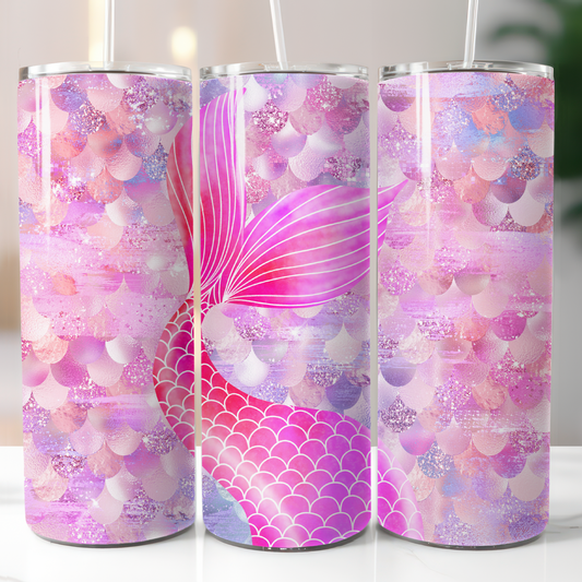 Mermaid Tail, Sublimation, Ready To Press, Print Out Transfer, 20 oz, Skinny Tumbler Transfer, NOT A DIGITAL