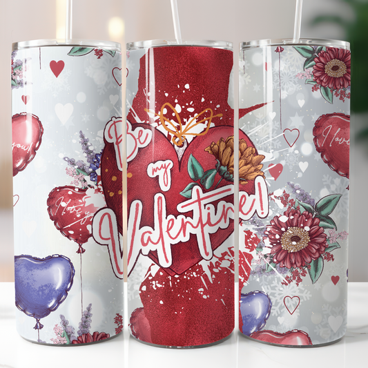 Valentine's Day, Sublimation, Ready to Print, Ready To Press, Print Out Transfer, 20 oz, Skinny Tumbler Transfer, NOT A DIGITAL