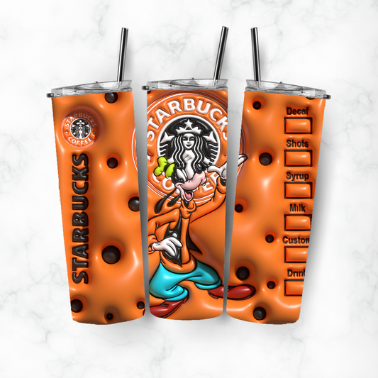 Coffee Goofy, Sublimation, Ready to Print, Ready To Press, Print Out Transfer, 20 oz, Skinny Tumbler Transfer, NOT A DIGITAL