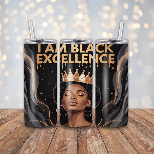 I Am Black Excellence Sublimation Transfers