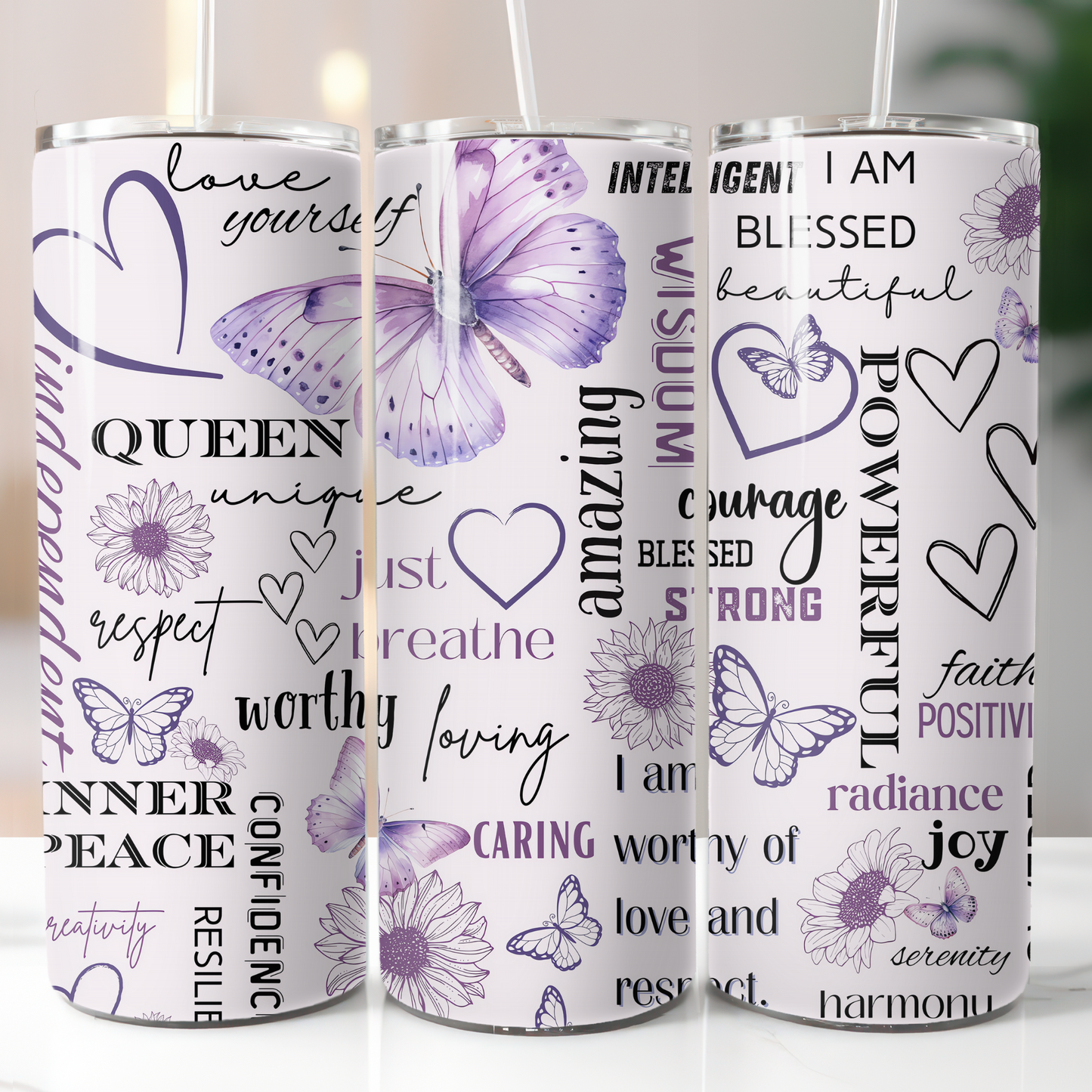 Butterfly Affirmations, Sublimation Prints