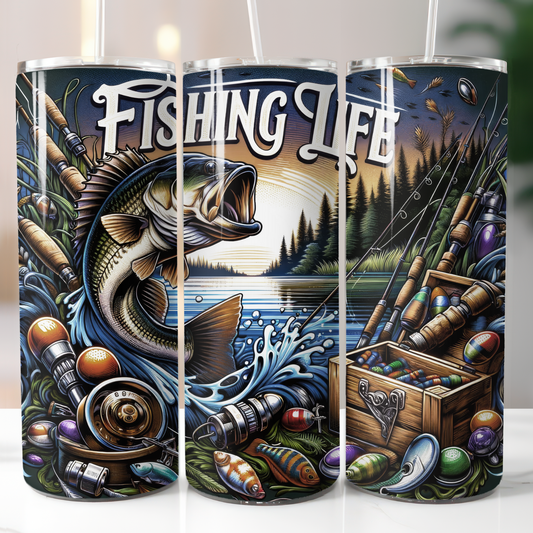 Fishing Life, Sublimation Transfer