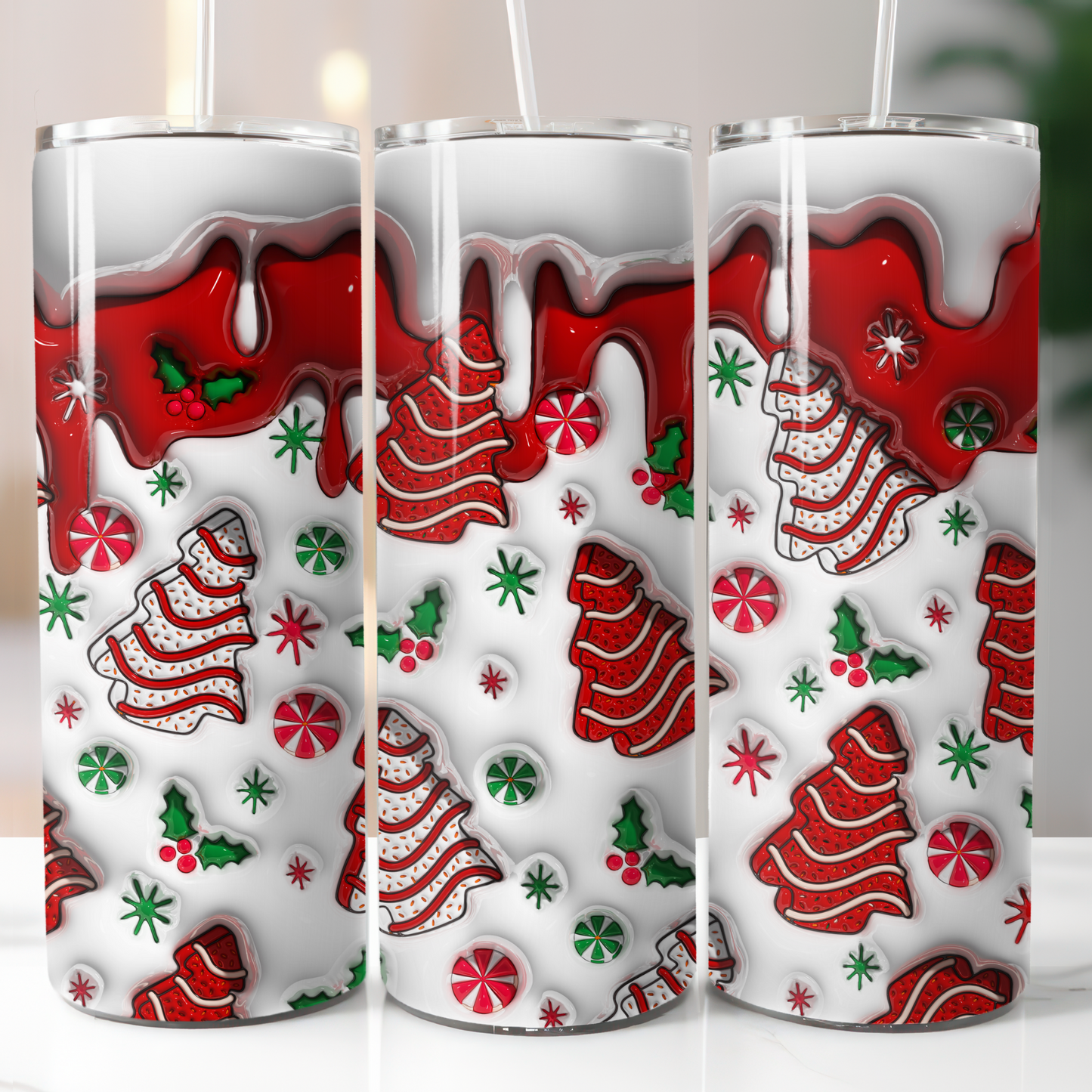 3D Puffy Christmas, Sublimation Transfer