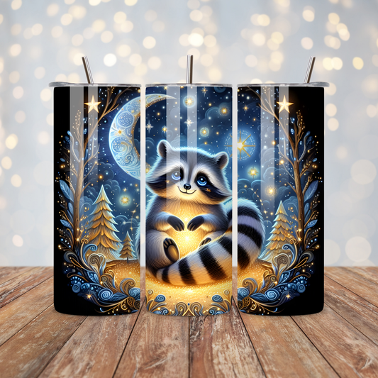 Raccoon at Night Sublimation Transfer