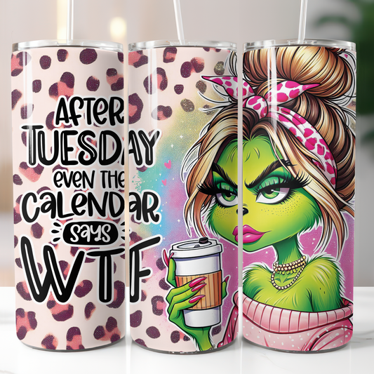 Female Grinch Tuesday, Sublimation Transfer