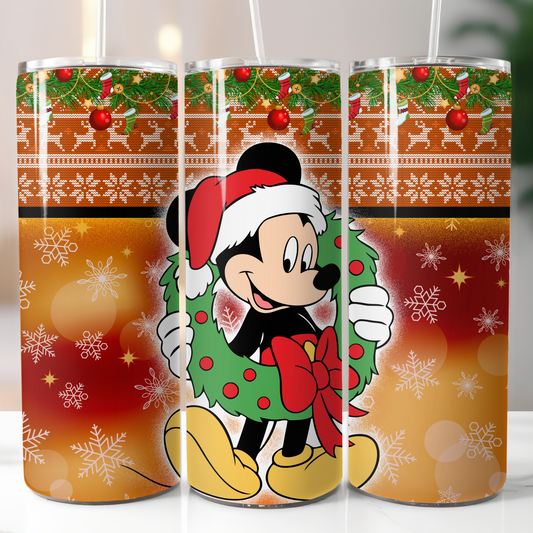 Disney Christmas, Sublimation, Ready to Print, Ready To Press, Print Out Transfer, 20 oz, Skinny Tumbler Transfer, NOT A DIGITAL