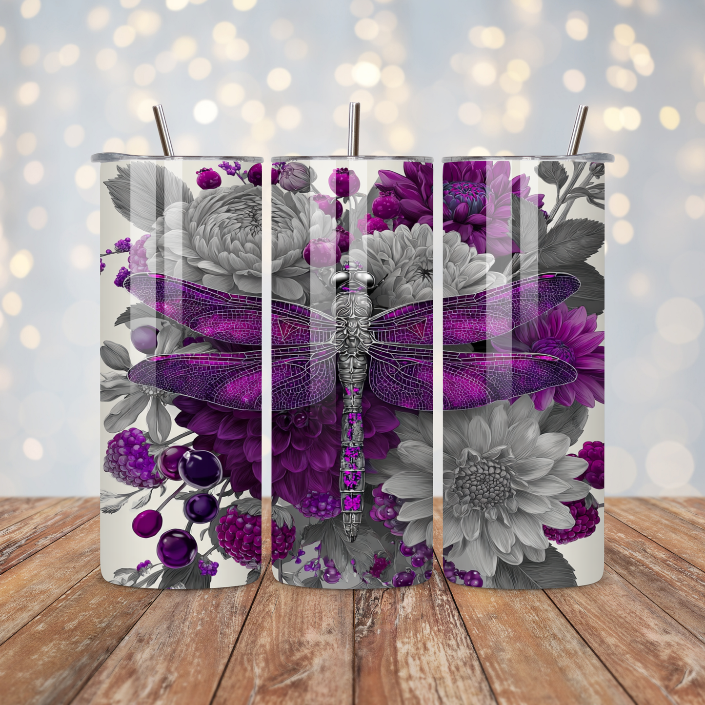 Purple Dragonfly Luxury Sublimation Transfer