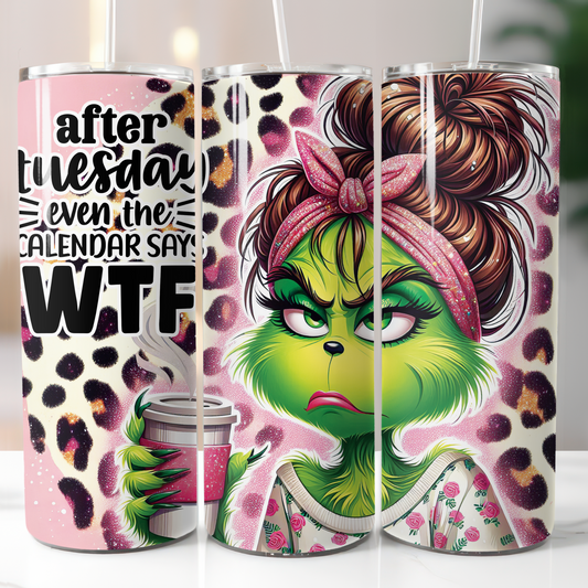 Female Grinch Tuesday, Sublimation Transfer