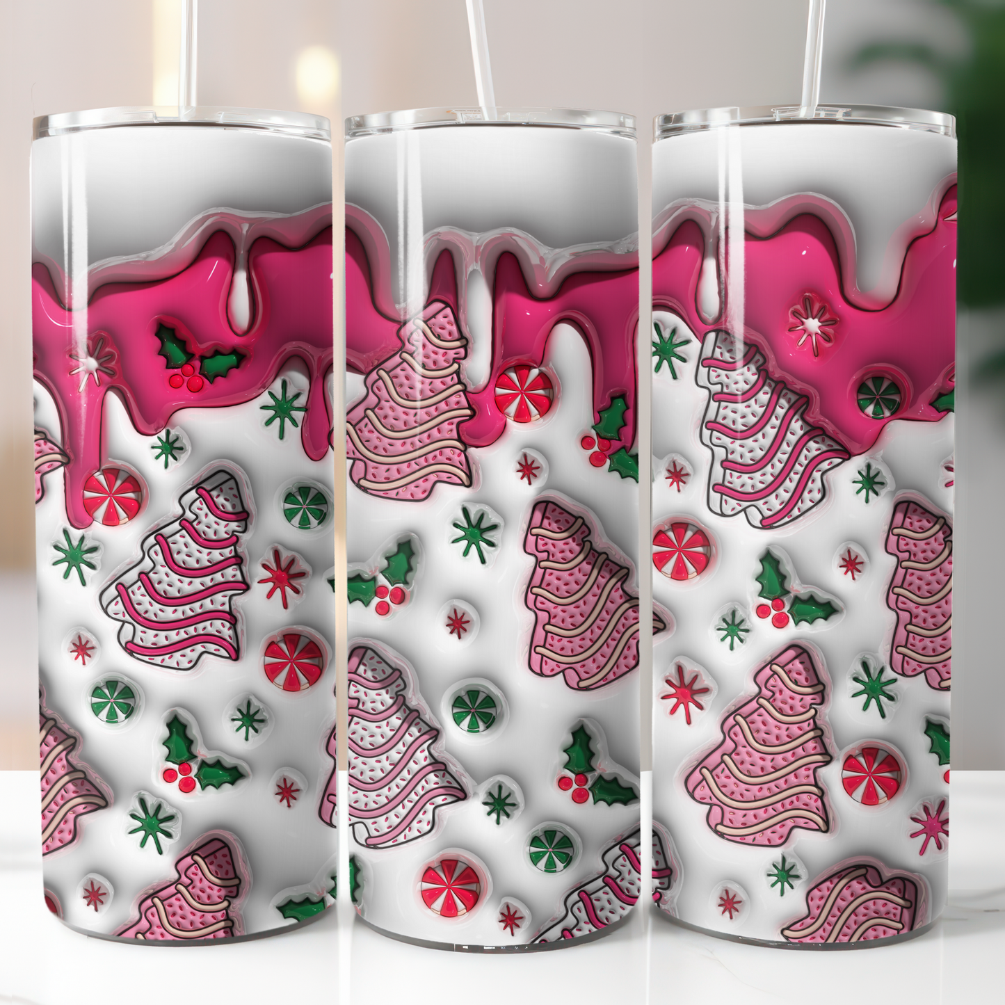 3D Puffy Christmas, Sublimation Transfer