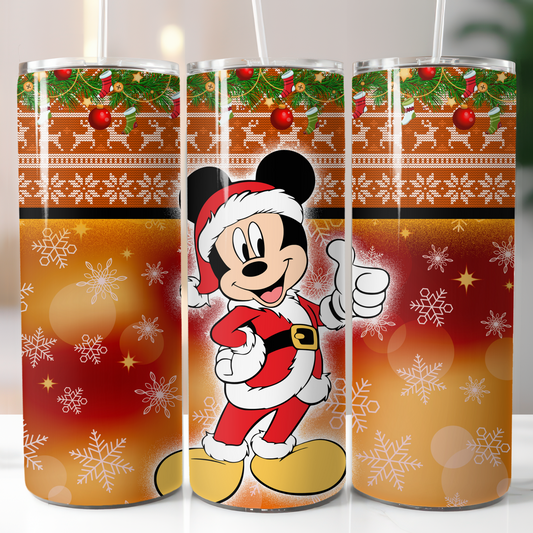 Disney Christmas, Sublimation, Ready to Print, Ready To Press, Print Out Transfer, 20 oz, Skinny Tumbler Transfer, NOT A DIGITAL