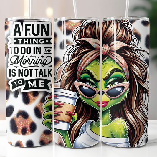 Female Grinch Fun, Sublimation Transfer