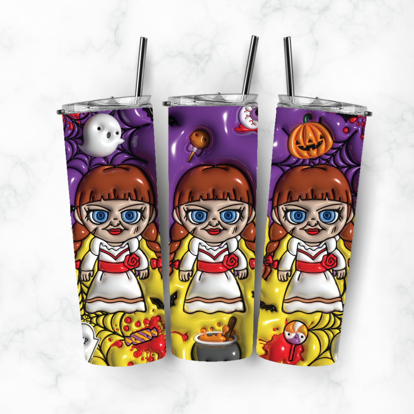 The Conjuring Annabelle, Sublimation, Ready to Print, Ready To Press, Print Out Transfer, 20 oz, Skinny Tumbler Transfer, NOT A DIGITAL