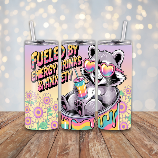 Fueled By Energy Drinks Sublimation Transfers