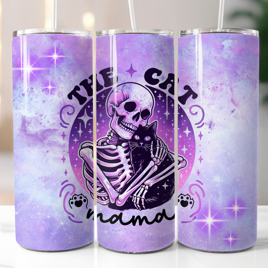 Skull Cat Mom, Sublimation Transfer