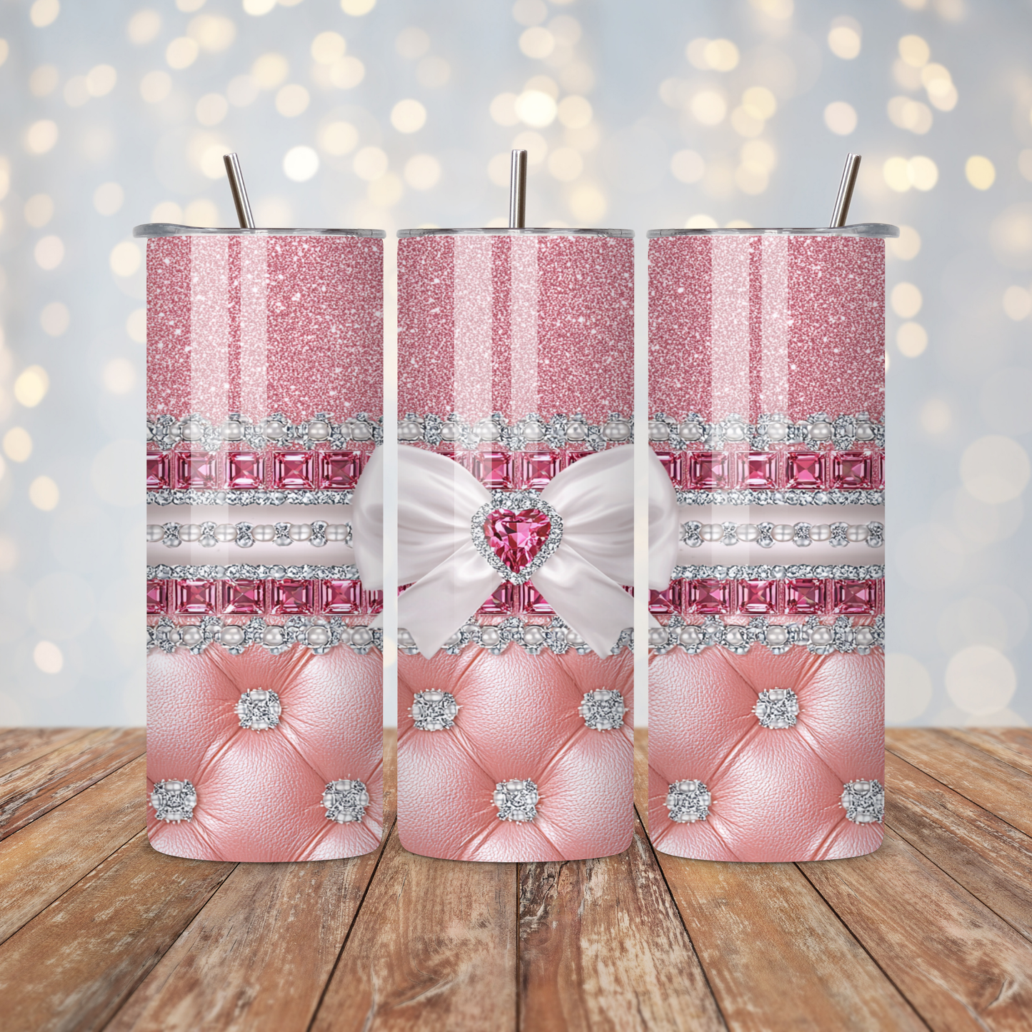 Luxury Glam Bow Diamond Sublimation Transfer