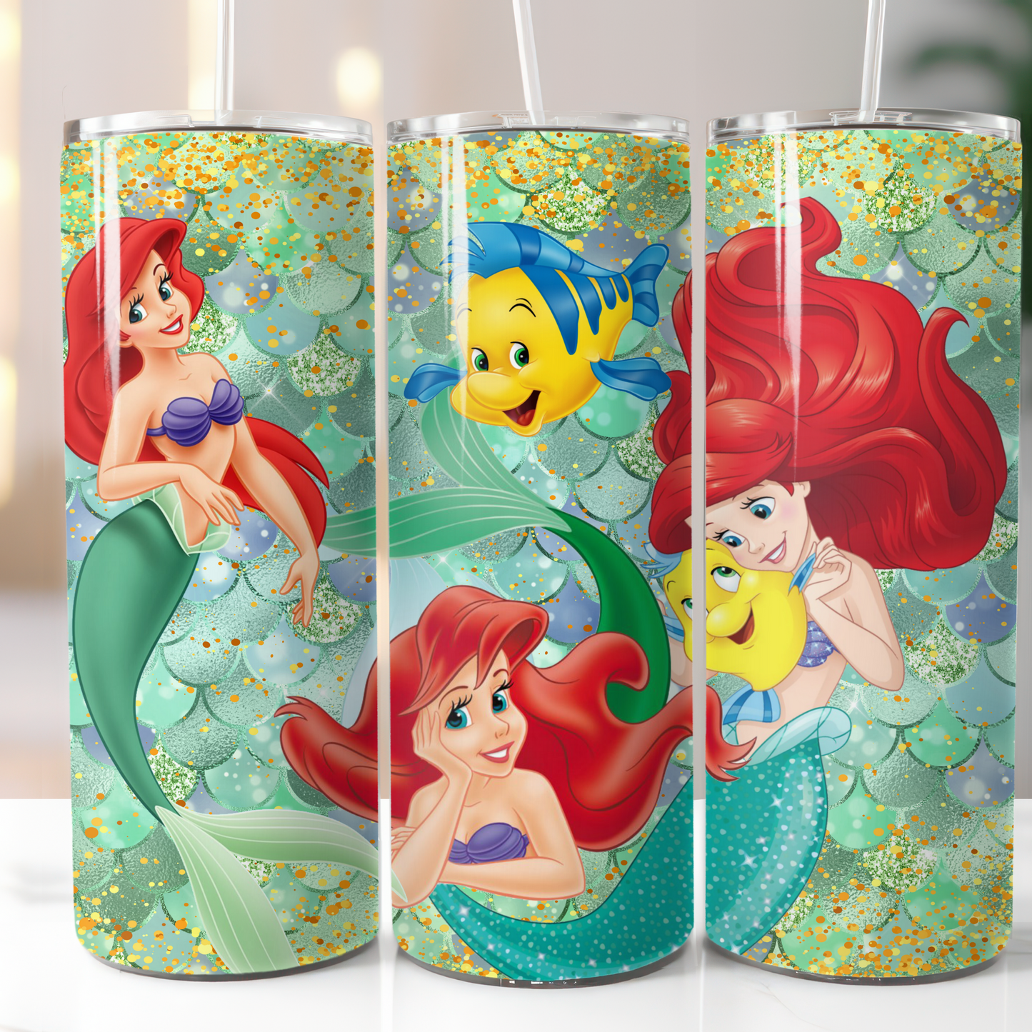 Disney Ariel, Sublimation, Ready to Print, Ready To Press, Print Out Transfer, 20 oz, Skinny Tumbler Transfer, NOT A DIGITAL