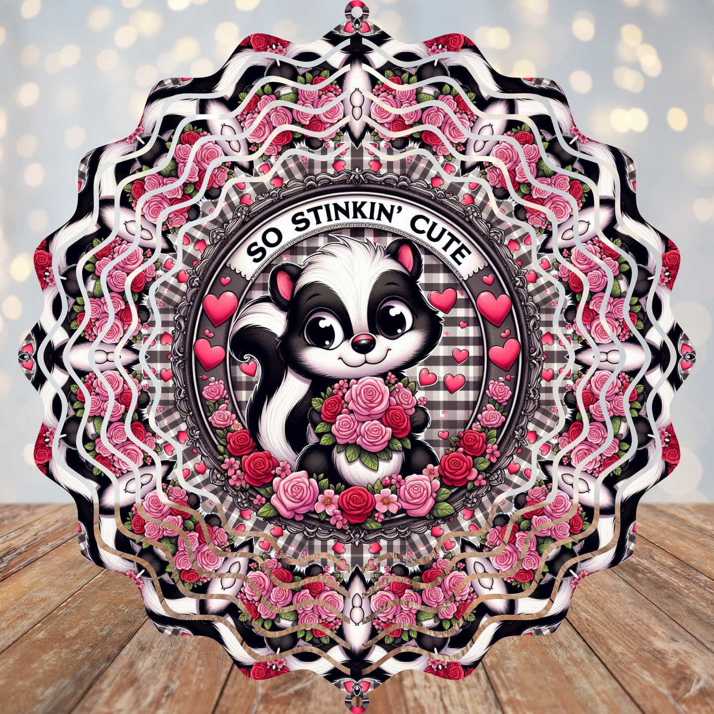 So Stinkin Cute Skunk Wind Spinner