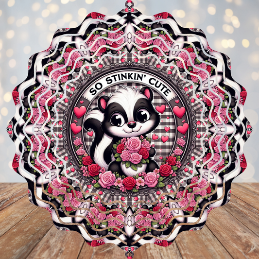 So Stinkin Cute Skunk Wind Spinner