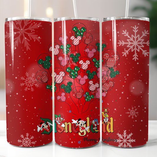 Disneyland Christmas, Sublimation, Ready to Print, Ready To Press, Print Out Transfer, 20 oz, Skinny Tumbler Transfer, NOT A DIGITAL