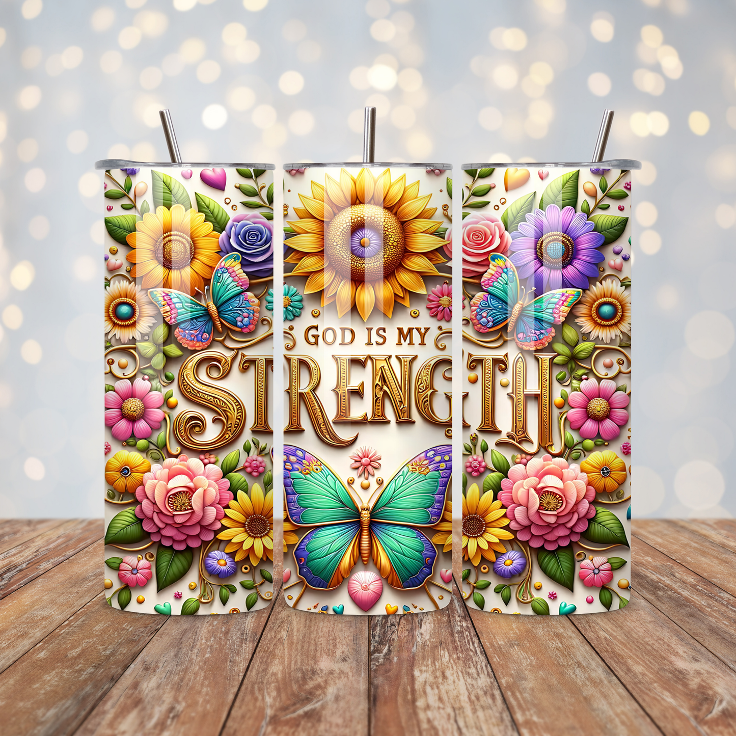 God Is My Strength Sublimation Transfer