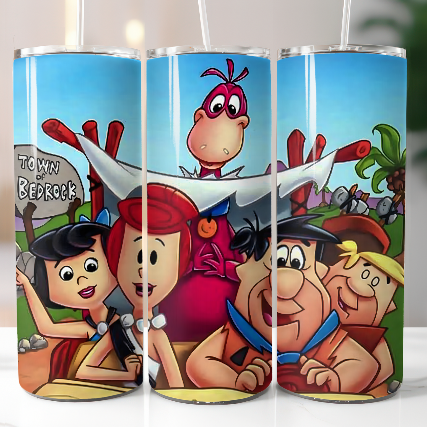 The Flintstones, Sublimation, Ready To Press, Print Out Transfer, 20 oz, Skinny Tumbler Transfer, NOT A DIGITAL