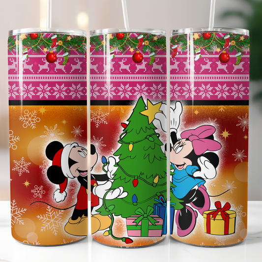 Disney Christmas, Sublimation, Ready to Print, Ready To Press, Print Out Transfer, 20 oz, Skinny Tumbler Transfer, NOT A DIGITAL