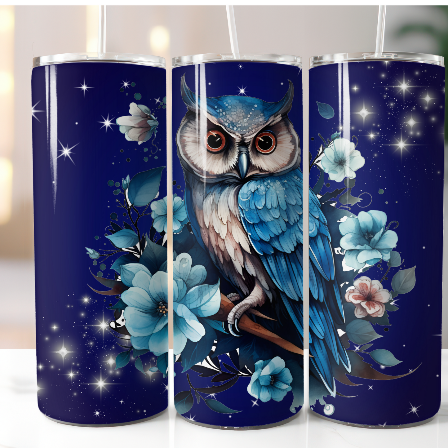 Celestial Owl, Sublimation, Ready to Print, Ready To Press, Print Out Transfer, 20 oz, Skinny Tumbler Transfer, NOT A DIGITAL