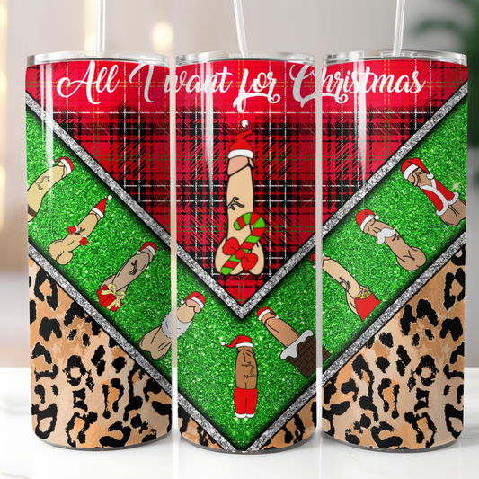 Christmas Penis, Sublimation, Ready to Print, Ready To Press, Print Out Transfer, 20 oz, Skinny Tumbler Transfer, NOT A DIGITAL