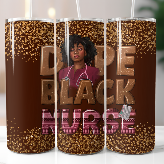 Dope Black Nurse, Sublimation Transfer