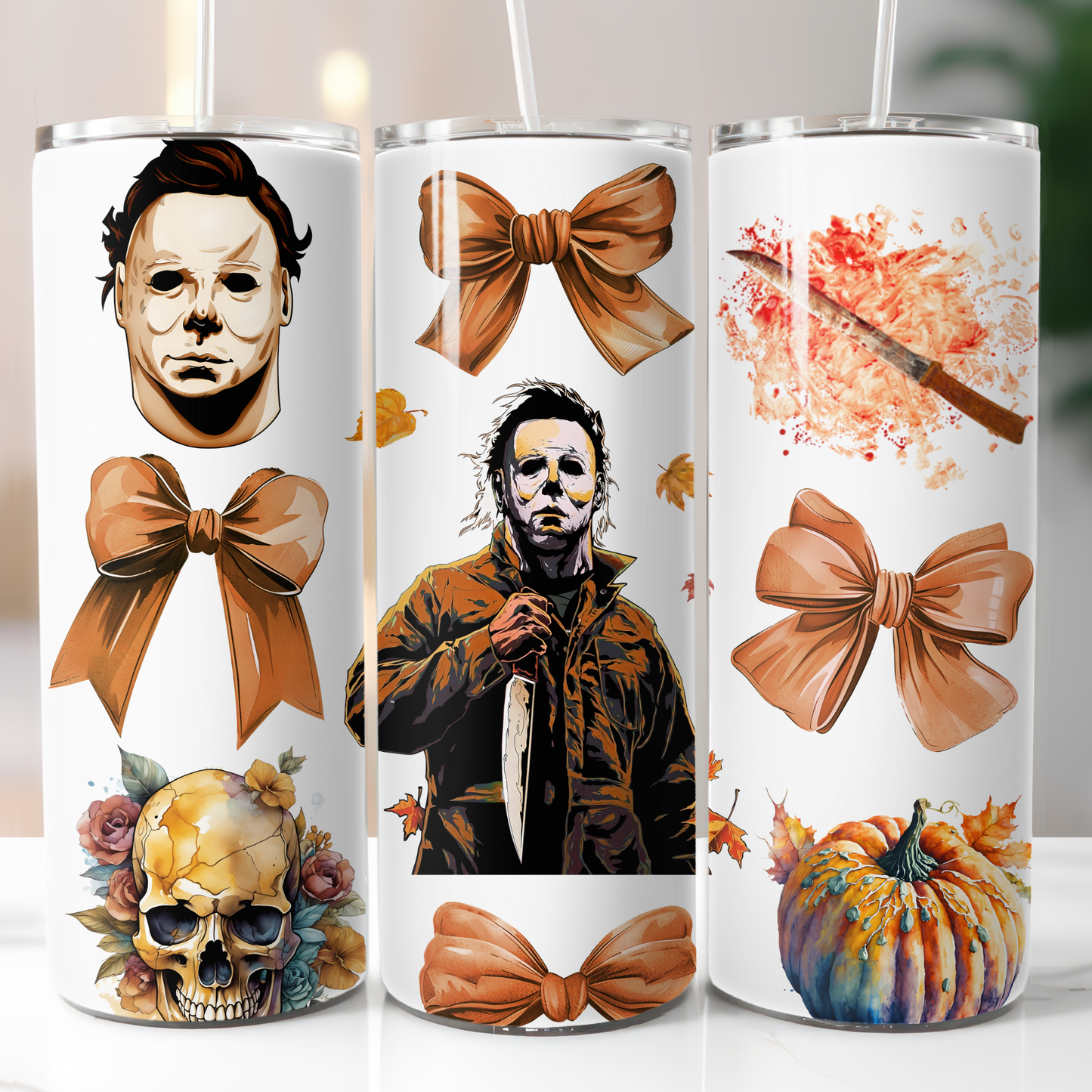 Horror Crew Beige Ribbons, Sublimation Prints