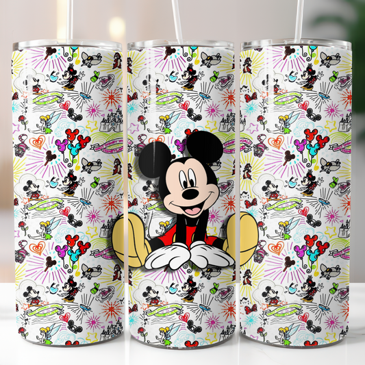 Disney Mickey, Sublimation, Ready to Print, Ready To Press, Print Out Transfer, 20 oz, Skinny Tumbler Transfer, NOT A DIGITAL