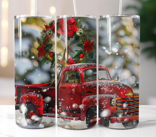 Christmas Red Truck, Sublimation Prints
