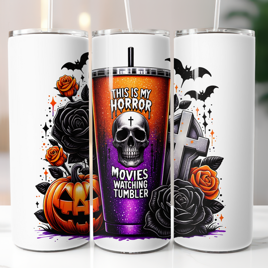 Skull Horror Movie Tumbler