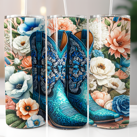 Country Dark Blue Floral, Sublimation Transfer