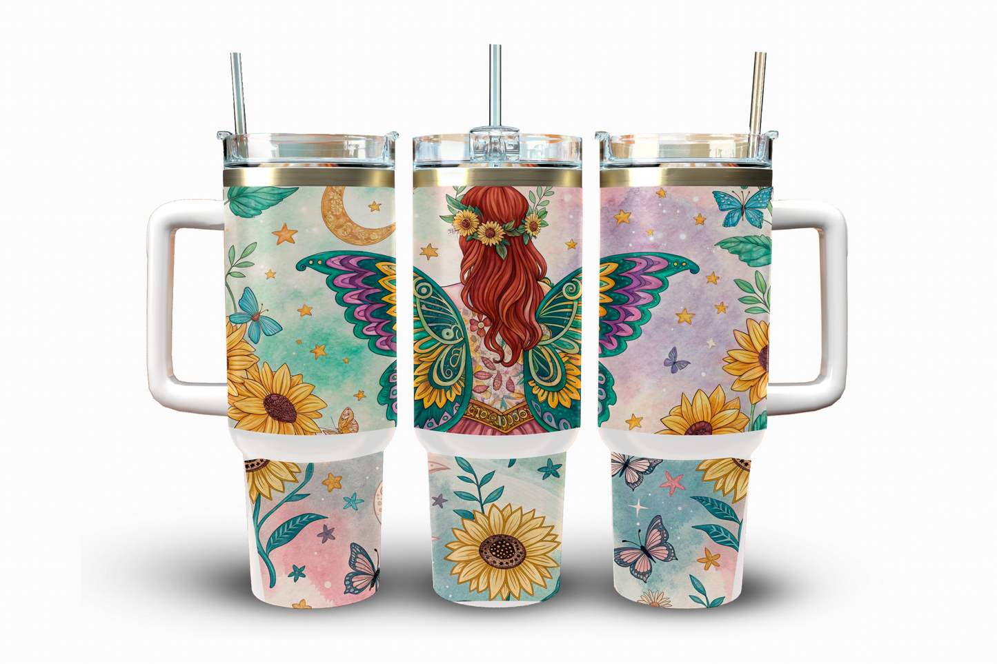 Celestial Fairy Red Sublimation Transfer, 40 oz.