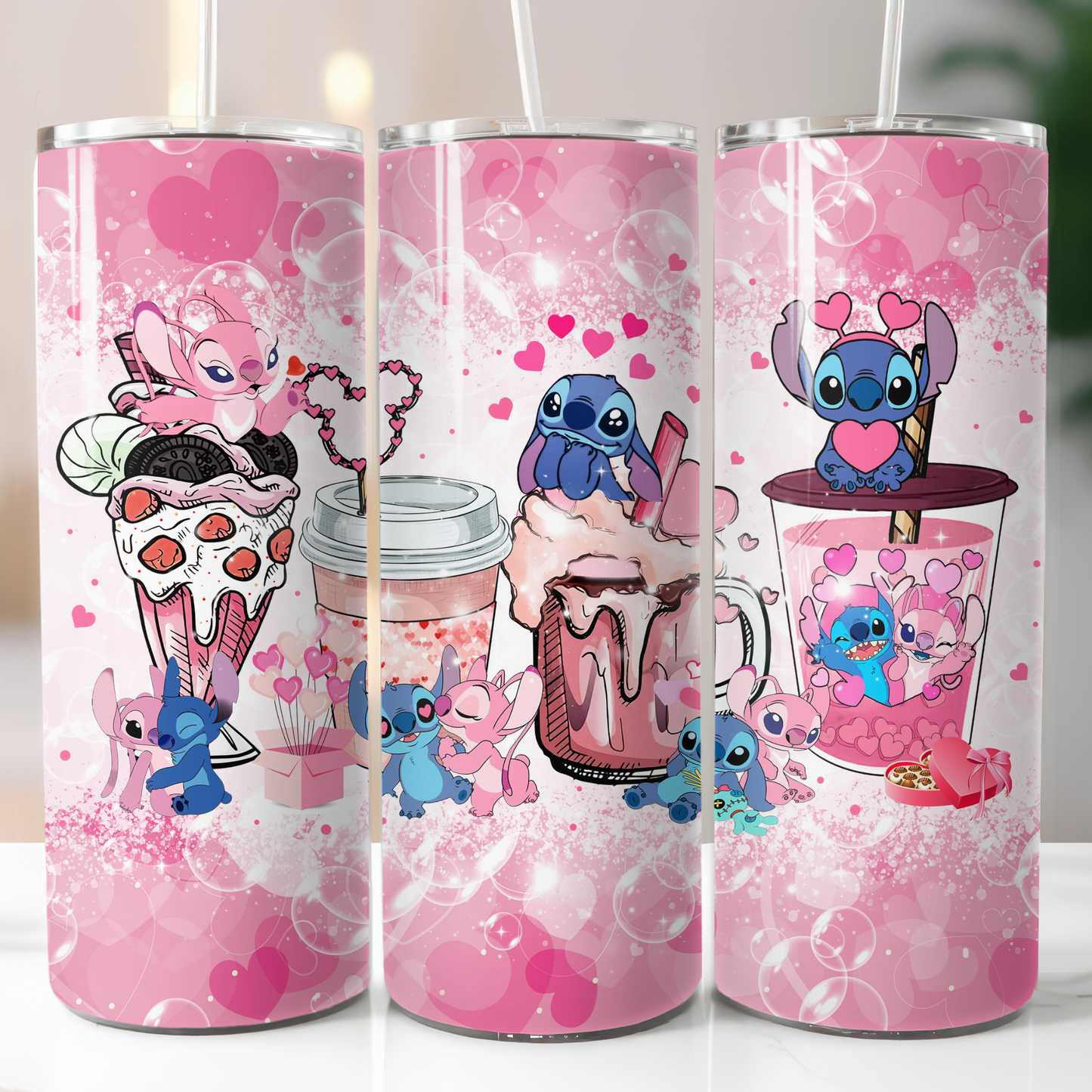 Disney Stitch, Sublimation, Ready to Print, Ready To Press, Print Out Transfer, 20 oz, Skinny Tumbler Transfer, NOT A DIGITAL