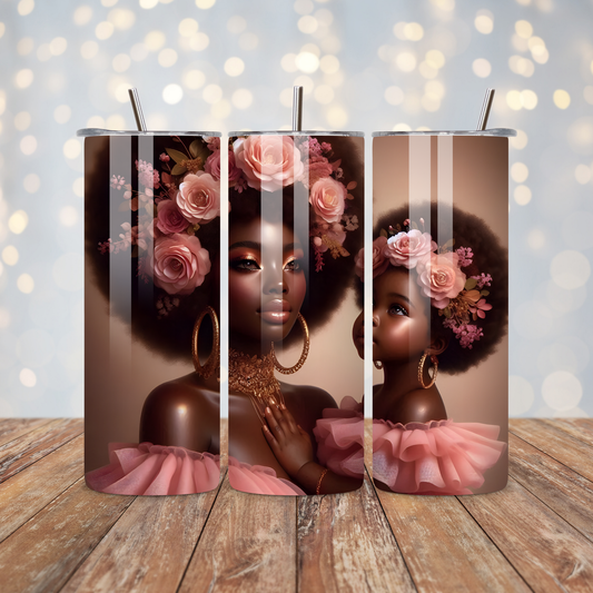 Black Woman and Child Sublimation Transfer