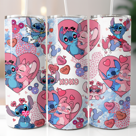 Disney Stitch, Sublimation, Ready to Print, Ready To Press, Print Out Transfer, 20 oz, Skinny Tumbler Transfer, NOT A DIGITAL