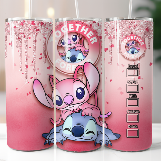 Disney Stitch, Sublimation, Ready to Print, Ready To Press, Print Out Transfer, 20 oz, Skinny Tumbler Transfer, NOT A DIGITAL