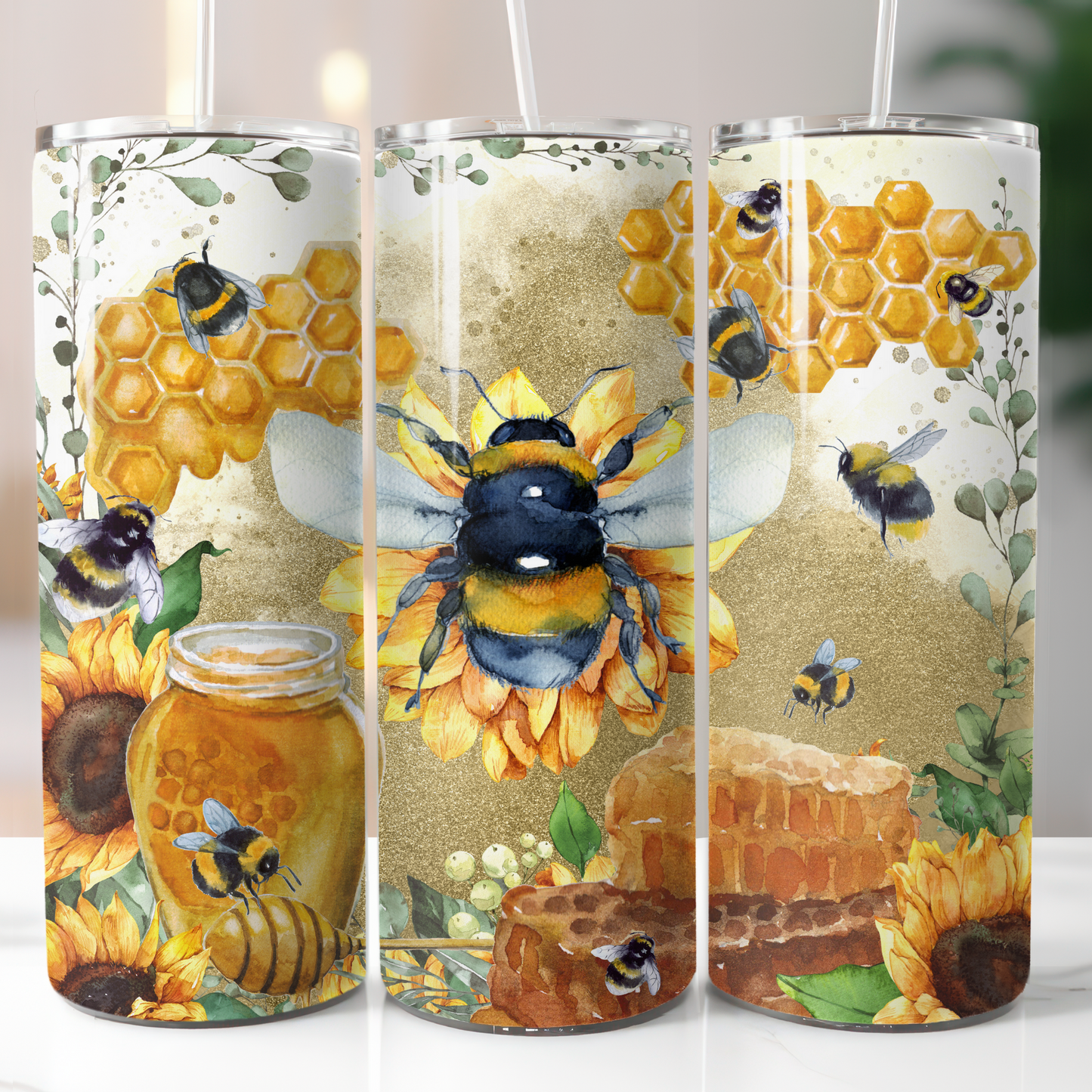 Honey Bees, Sublimation Transfer