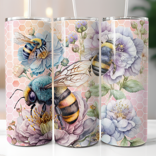 Flower Bees, Sublimation Transfer